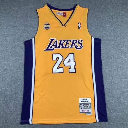 The 60th anniversary Los Angeles lakers  Bryant  24  yellow