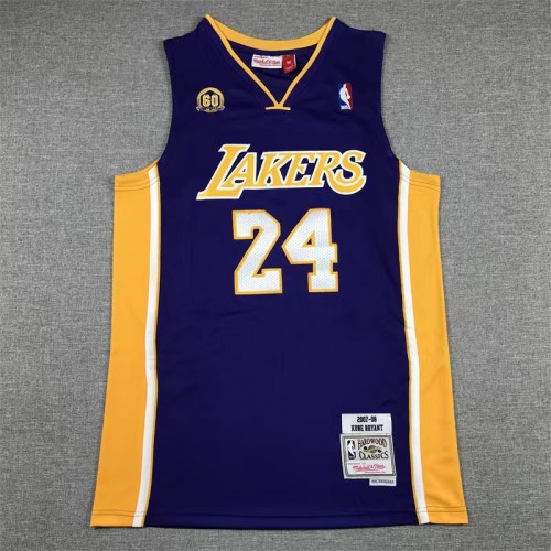 The 60th anniversary Los Angeles lakers  Bryant  24  purple