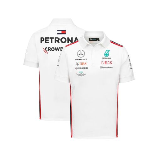 Mercedes AMG Petronas F1 2023 Team Polo - White