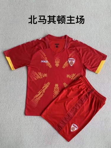 23/24 Children  North Macedonia national   home   soccer uniforms football kits