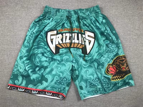 Memphis Grizzlies  green   pockets  basketball shorts