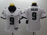 Eagles Women's football jersey FOLES 9 white