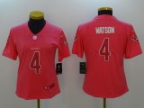 Texans Women's football jersey WATSON 4 pink