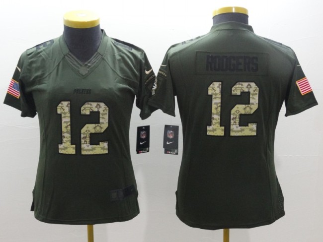 Packers Women's football jersey RODGERS 12