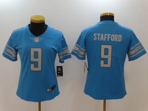 Lions Women's football jersey JTAFFORD 9 blue