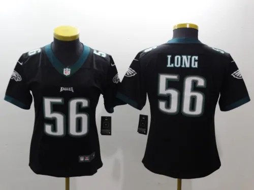Eagles Women's football jersey LONG 56 black