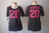 Lions Women's football jersey B.SANDERS 20 black