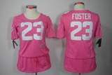 Texans Women's football jersey FOSTER 23 pink
