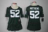 Packers Women's football jersey MATTHEWS 52 green