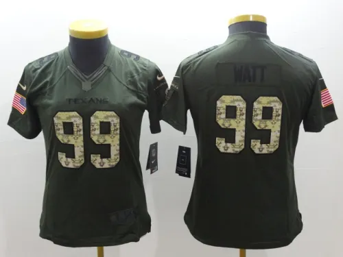 Texans Women's football jersey WATT 99