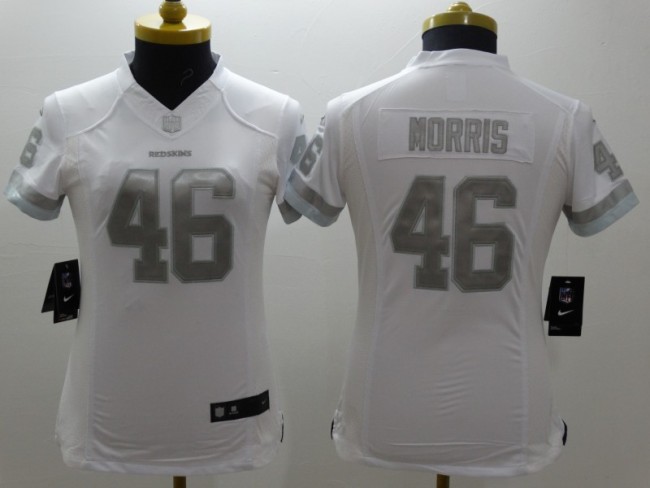 Redskins Women's football jersey MORRIS 46 white