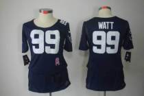 Texans Women's football jersey WATT 99
