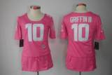 Redskins Women's football jersey GRIFFIN III 10 pink