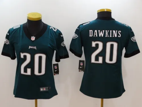 Eagles Women's football jersey DAWKINS 20 blue