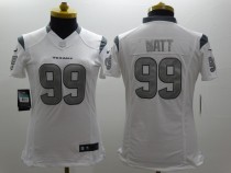 Texans Women's football jersey WATT 99 white