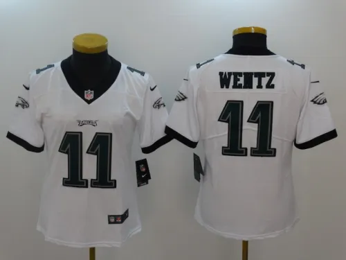 Eagles Women's football jersey WENTZ 11 black font