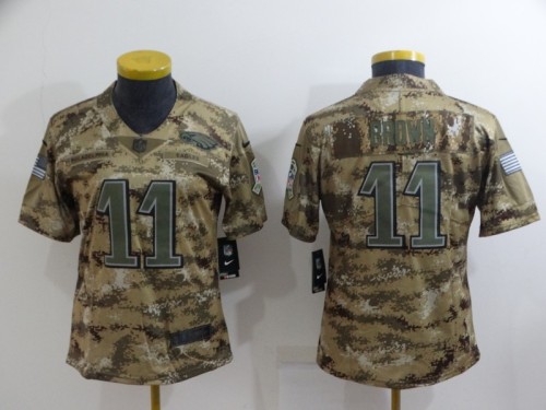 Eagles Women's football 2018 tribute jersey BROWN 11 camouflage