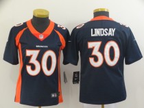 Broncos Women's football jersey LINDSAY 30 black second generation