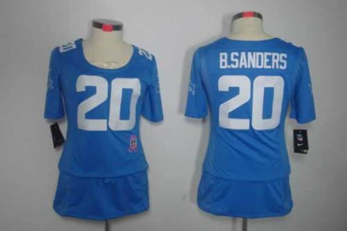 Lions Women's football jersey B.SANDERS 20 blue