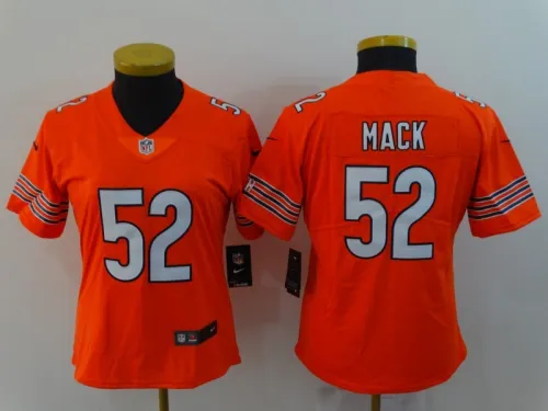 Bears Women's football jersey MACK 52 red second generation
