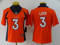 Broncos Women's football jersey LOCK 3 red second generation