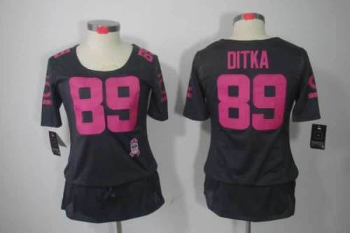Bears Women's football jersey DITKA 89 black
