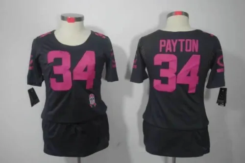 Bears Women's football jersey PAYTON 34 black