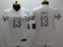 Bears Women's football jersey WHITE 13 pure white