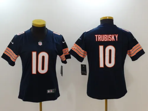 Bears Women's football jersey TRUBISKY 10 second generation