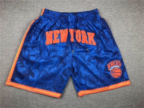 New York Knicks blue basketball shorts