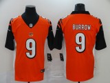 20/21 New Men Bengals Burrow 9 orange NFL jersey