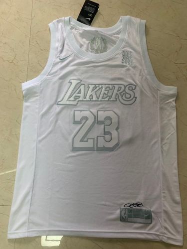 20/21 New Men Los Angeles Lakers James 23 white basketball jersey