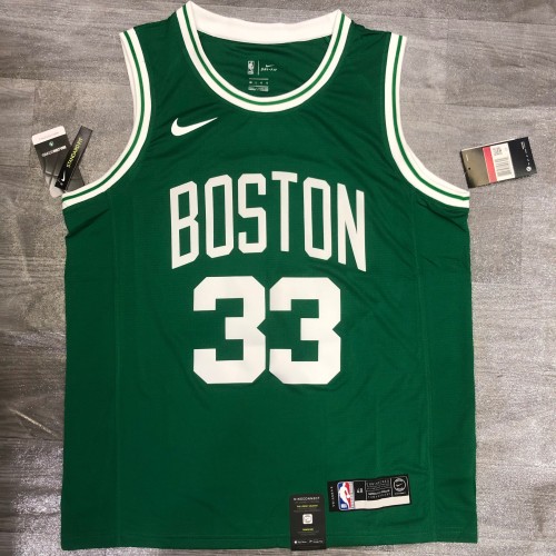 Retro Men Celtics Bird 33 green basketball jersey