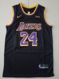 20/21 New Men Los Angeles Lakers Bryant 24 black reward version basketball jersey