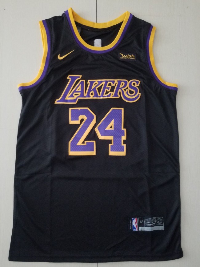 20/21 New Men Los Angeles Lakers Bryant 24 black reward version basketball jersey