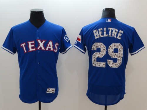 22 Men's Texas Rangers Beltre 29 blue MLB Jersey