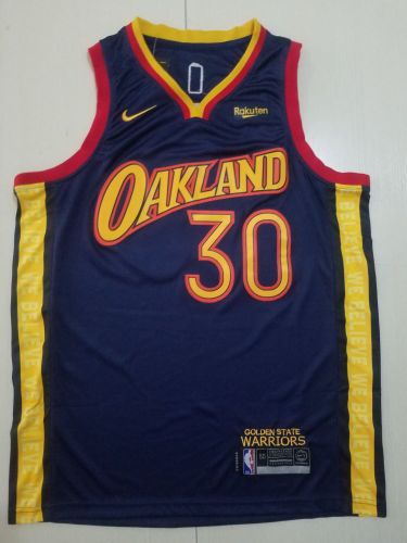 21/22 New Men Golden State Warriors Curry 30 black new city basketball jersey