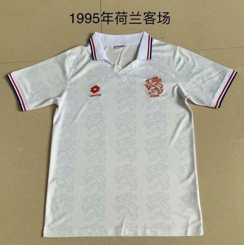 1995 Adult Thai version Netherlands away  retro soccer jersey football shirt