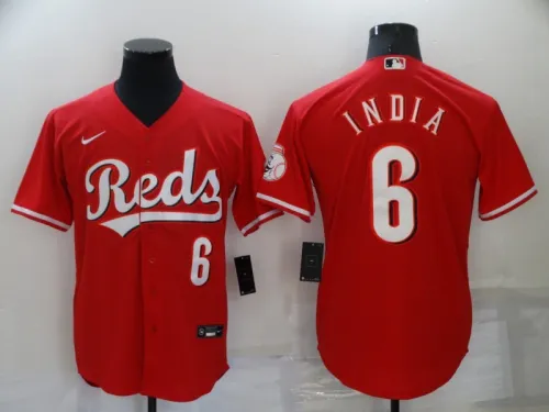 22 Men's Cincinnati reds India 6 red MLB Jersey