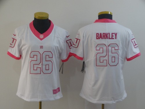 Giants Women's basketball jersey BARKLEY 26 white pink