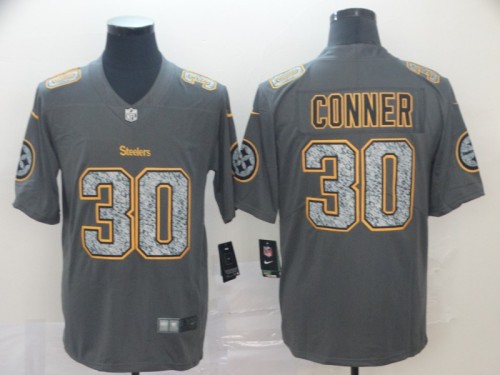 20/21 New Men Steelers Conner 30 gray NFL jersey