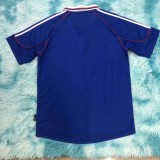 Retro 00-01 Lyon third away blue soccer jersey football shirt