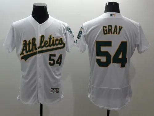 22 Men's Oakland Athletics Gray 54 white MLB Jersey