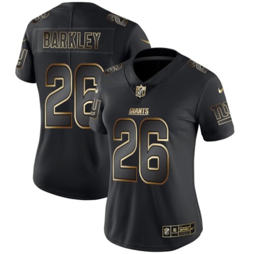 Giants Women's basketball jersey BARKLEY 26 Black Gold Edition