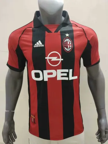 Adult Thai version Milan red retro soccer jersey football shirt