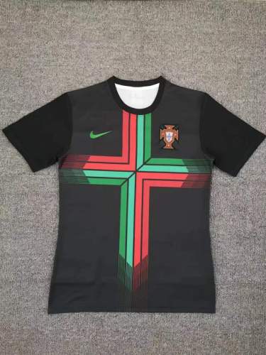 22-23 Portugal trainning Jersey black Soccer Jersey football shirt