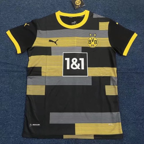22-23 Thai version Dortmund black with yellow training Soccer Jersey football shirt