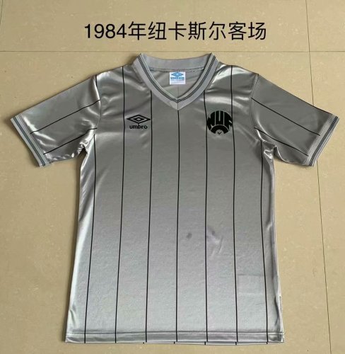 1984 Adult Thai version Newcastle gray retro soccer jersey football shirt