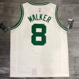 Retro Men Celtics Walker 8 white basketball jersey
