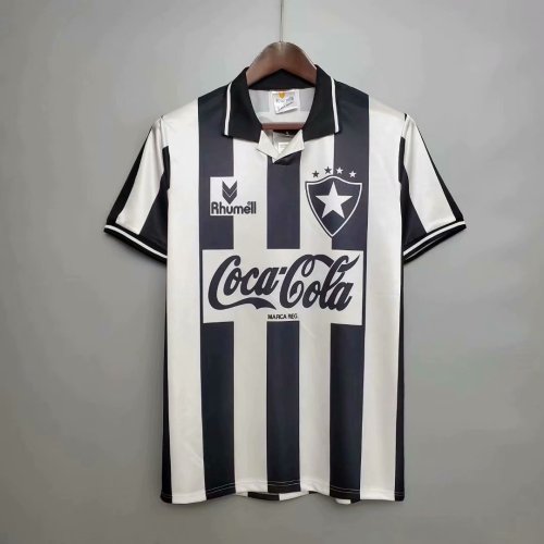 94 Adult Botafogo home black retro soccer jersey football shirt